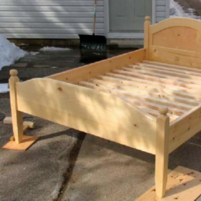 DIY puinen sänky